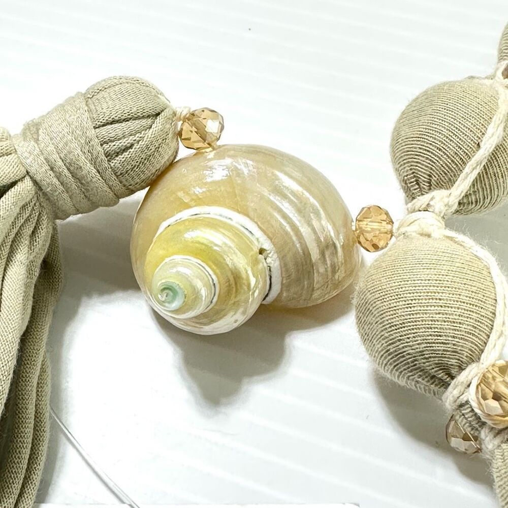 NEW Mare Sole Amore Luna Necklace OS Statement Boho Natural Lagenlook Beachy - Picture 2 of 11